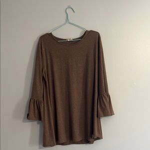 Elegant Brown Women's Top